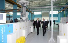 Prezident İlham Əliyev Sumqayıtda bir sıra zavodların açılışında iştirak edib (ƏLAVƏ OLUNUB) (FOTO)