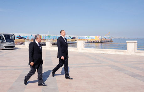 Prezident İlham Əliyev Bakıda həyata keçirilən yenidənqurma və tikinti işlərinin gedişi ilə tanış olub (FOTO)