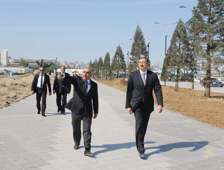 Prezident İlham Əliyev Bakıda həyata keçirilən yenidənqurma və tikinti işlərinin gedişi ilə tanış olub (FOTO)