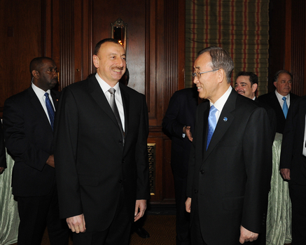 Prezident İlham Əliyev: Azərbaycan BMT TŞ-nın fəal üzvü olmaqla qurumda beynəlxalq hüququn normalarını və sülhü dəstəkləyəcək (FOTO)