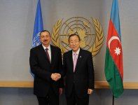Azərbaycan Prezidenti BMT-nin baş katibi ilə görüşüb