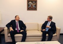 İlham Əliyev Almaniyanın xarici işlər naziri ilə görüşüb