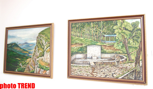 Şuşa foto və rəsmlərdə anıldı (FOTO)