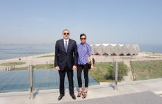 Prezident İlham Əliyev və xanımı "Eurovision 2012" mahnı müsabiqəsinin keçiriləcəyi "Baku Crystal Hall"un açılışında iştirak ediblər (FOTO)