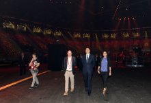 Prezident İlham Əliyev və xanımı "Eurovision 2012" mahnı müsabiqəsinin keçiriləcəyi "Baku Crystal Hall"un açılışında iştirak ediblər (FOTO)