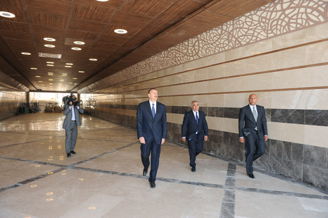 Azərbaycan Prezidenti və xanımı Dənizkənarı Milli Parkın yeni tikilən hissəsinin açılışında iştirak ediblər (FOTO)
