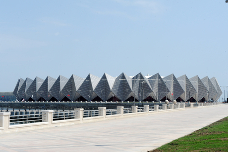 Prezident İlham Əliyev və xanımı "Eurovision 2012" mahnı müsabiqəsinin keçiriləcəyi "Baku Crystal Hall"un açılışında iştirak ediblər (FOTO)