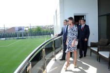 Azərbaycanın birinci xanımı Mehriban Əliyeva Xəzər rayonunda bir sıra obyektlərin açılışında iştirak edib (ƏLAVƏ OLUNUB) (FOTO)