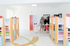Azərbaycanın birinci xanımı Mehriban Əliyeva Xəzər rayonunda bir sıra obyektlərin açılışında iştirak edib (ƏLAVƏ OLUNUB) (FOTO)