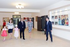 Azərbaycanın birinci xanımı Mehriban Əliyeva Xəzər rayonunda bir sıra obyektlərin açılışında iştirak edib (ƏLAVƏ OLUNUB) (FOTO)