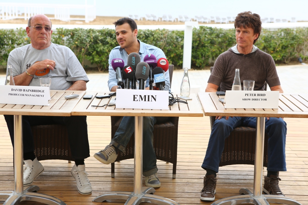 Emin Ağalarov Bakıda yaradıcılıq planlarına və "Eurovision 2012" müsabiqəsinə həsr edilmiş mətbuat konfransı keçirib (FOTO)
