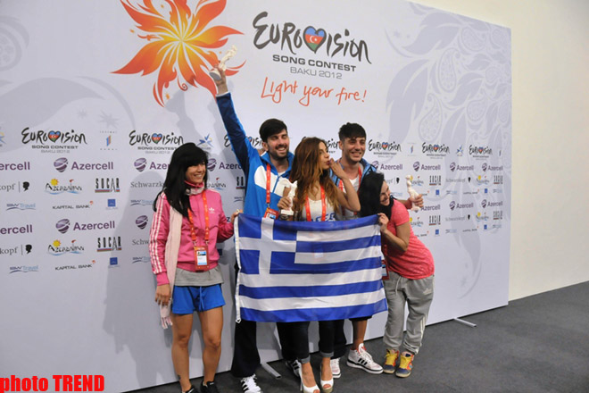 Yunanıstanın "Eurovision” təmsilçisi ad gününü Bakıda qeyd edib (FOTO)