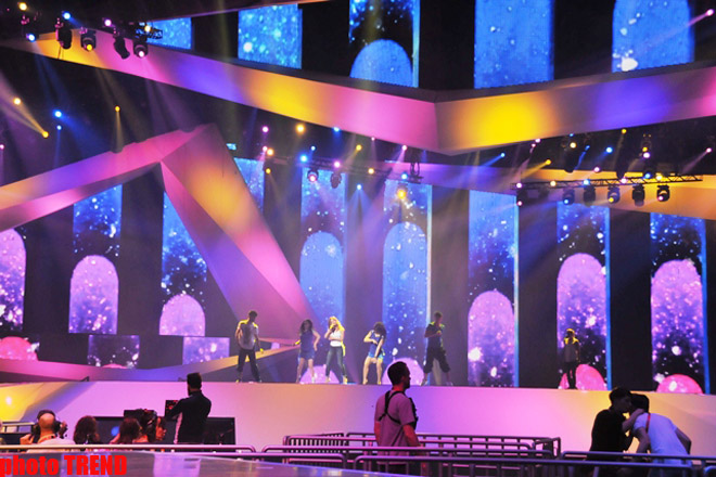 Yunanıstanın "Eurovision” təmsilçisi ilk repetisiyasını keçirib (FOTO)