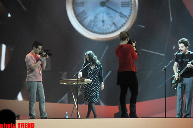 İsrailin "Eurovision" təmsilçisi ilk məşqini keçirib (FOTO)