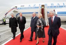 İlham Əliyev Moskvaya işgüzar səfərə gəlib (FOTO)