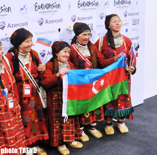 Azərbaycan bayrağı, Russian Party, Alla Puqaçova – "Buranovskiye babuşki"nin mətbuat konfransı (FOTO)