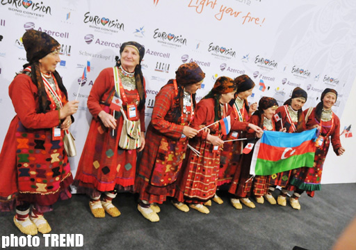 Azərbaycan bayrağı, Russian Party, Alla Puqaçova – "Buranovskiye babuşki"nin mətbuat konfransı (FOTO)
