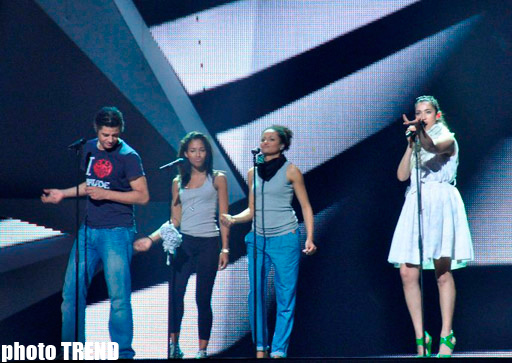 İtaliyanın "Eurovision" təmsilçisinin ilk məşqindən görüntülər (FOTO)