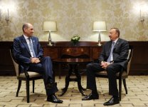 ABŞ-da işgüzar səfərdə olan Azərbaycan Prezidenti İlham Əliyev bir sıra görüşlər keçirib (FOTO)