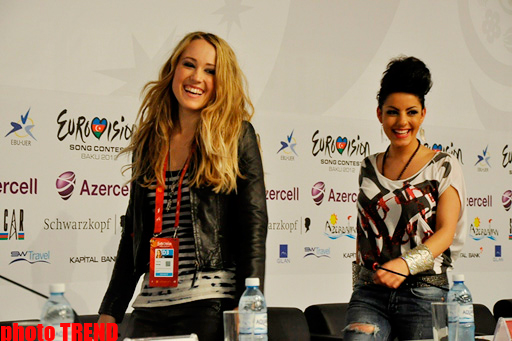 Danimarkanın "Eurovision 2012" təmsilçisi çox sevinir (FOTO)