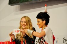 Danimarkanın "Eurovision 2012" təmsilçisi çox sevinir (FOTO)