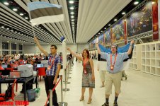 "Bakı Kristal Zalı"nın mətbuat mərkəzində "Eurovision 2012"-nin ən fəal azarkeşləri (FOTO)