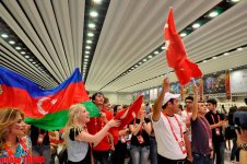 "Bakı Kristal Zalı"nın mətbuat mərkəzində "Eurovision 2012"-nin ən fəal azarkeşləri (FOTO)