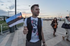 Tamaşaçılar "Bakı Kristal Zalı"nda keçirilən "Eurovision 2012"-nin finalına gəlirlər (FOTOSESSİYA)