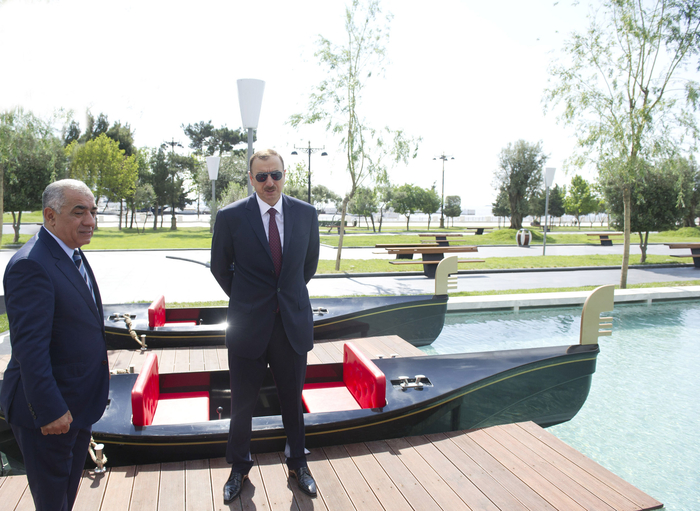 Prezident İlham Əliyev Dənizkənarı Milli Parkında “Kiçik Venesiya şəhərciyi”nin açılışında iştirak edib (FOTO)