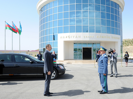 Prezident İlham Əliyev Naxçıvan Şəhər Gömrük İdarəsinin açılışında iştirak edib (FOTO)