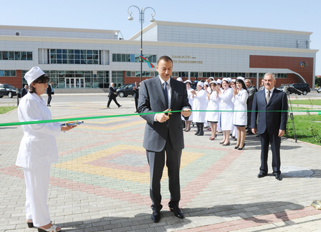 Akademik Zərifə xanım Əliyeva adına Naxçıvan şəhər poliklinikası istifadəyə verilib (FOTO)
