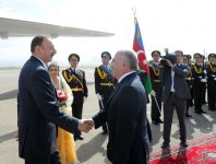 İlham Əliyevin Naxçıvana səfəri başlayıb (ƏLAVƏ OLUNUB) (FOTO)