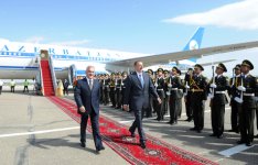 İlham Əliyevin Naxçıvana səfəri başlayıb (ƏLAVƏ OLUNUB) (FOTO)