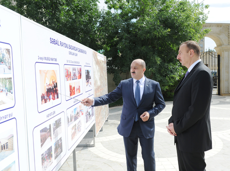 Prezident İlham Əliyev Badamdar qəsəbəsində Heydər Əliyev parkının yenidənqurmadan sonrakı vəziyyəti ilə tanış olub (FOTO)