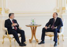 Azərbaycan Prezidenti İlham Əliyev Macarıstanın Baş naziri ilə görüşüb (FOTO)