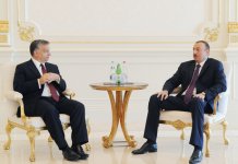 Azərbaycan Prezidenti İlham Əliyev Macarıstanın Baş naziri ilə görüşüb (FOTO)