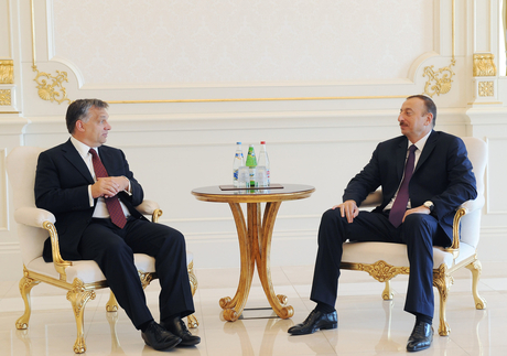 Azərbaycan Prezidenti İlham Əliyev Macarıstanın Baş naziri ilə görüşüb (FOTO)