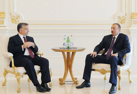 Azərbaycan Prezidenti İlham Əliyev Macarıstanın Baş naziri ilə görüşüb (FOTO)