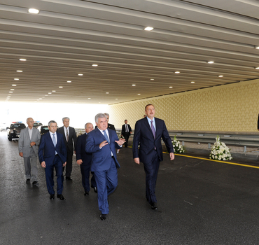 Prezident İlham Əliyev Bilgəh-Novxanı-Sumqayıt avtomobil yolunun yenidən qurulması çərçivəsində görülən işlərlə tanış olub (FOTO)