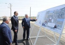 Prezident İlham Əliyev Bilgəh-Novxanı-Sumqayıt avtomobil yolunun yenidən qurulması çərçivəsində görülən işlərlə tanış olub (FOTO)