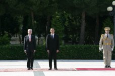 Azərbaycana rəsmi səfərə gələn Avropa İttifaqı Şurasının prezidentinin rəsmi qarşılanma mərasimi olub (FOTO)