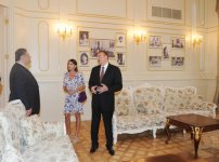 Prezident İlham Əliyev və xanımı Səadət sarayının əsaslı təmirdən sonra açılışında iştirak ediblər (FOTO)