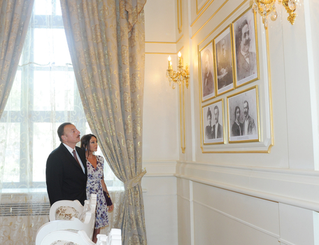 Prezident İlham Əliyev və xanımı Səadət sarayının əsaslı təmirdən sonra açılışında iştirak ediblər (FOTO)