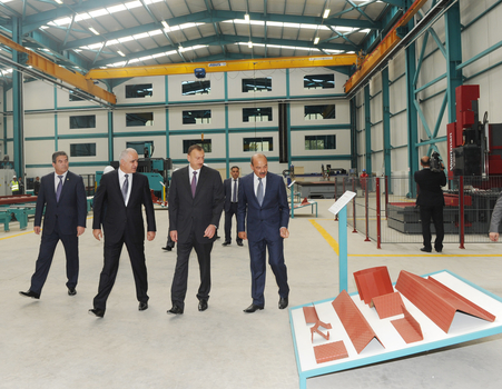 İlham Əliyev Qaradağ metal konstruksiyalar zavodunun açılışında iştirak edib (FOTO)