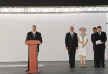 İlham Əliyev Bakıda yeni sement zavodunun açılışında iştirak edib (FOTO)