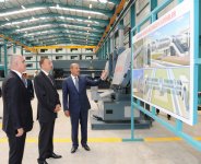 İlham Əliyev Qaradağ metal konstruksiyalar zavodunun açılışında iştirak edib (FOTO)