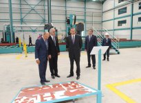 İlham Əliyev Qaradağ metal konstruksiyalar zavodunun açılışında iştirak edib (FOTO)