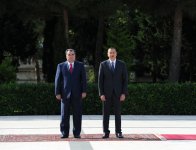 Tacikistan Prezidentinin rəsmi qarşılanma mərasimi keçirilib (FOTO)