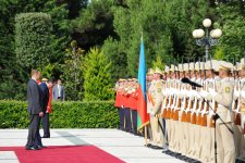 Tacikistan Prezidentinin rəsmi qarşılanma mərasimi keçirilib (FOTO)