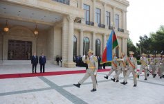 Tacikistan Prezidentinin rəsmi qarşılanma mərasimi keçirilib (FOTO)